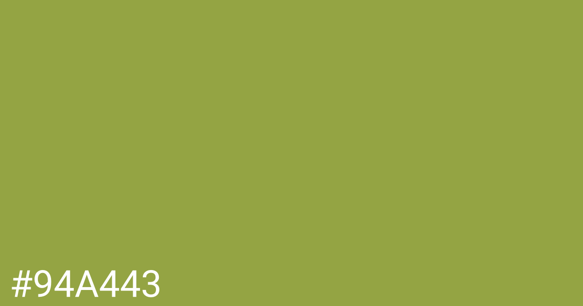 Hex color #94a443 graphic