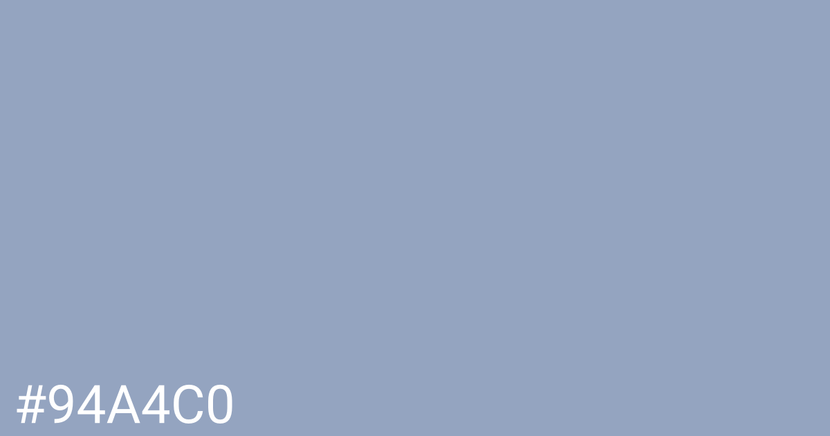 Hex color #94a4c0 graphic