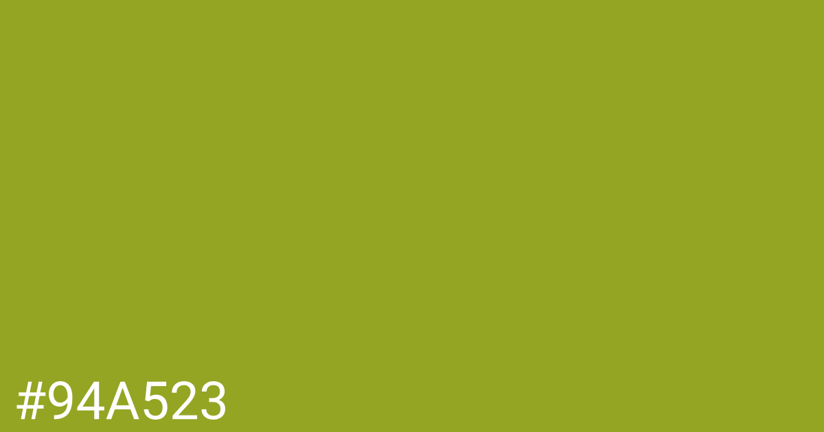 Hex color #94a523 graphic