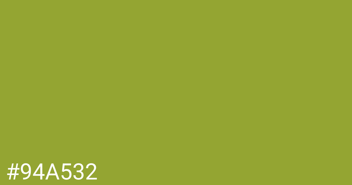 Hex color #94a532 graphic
