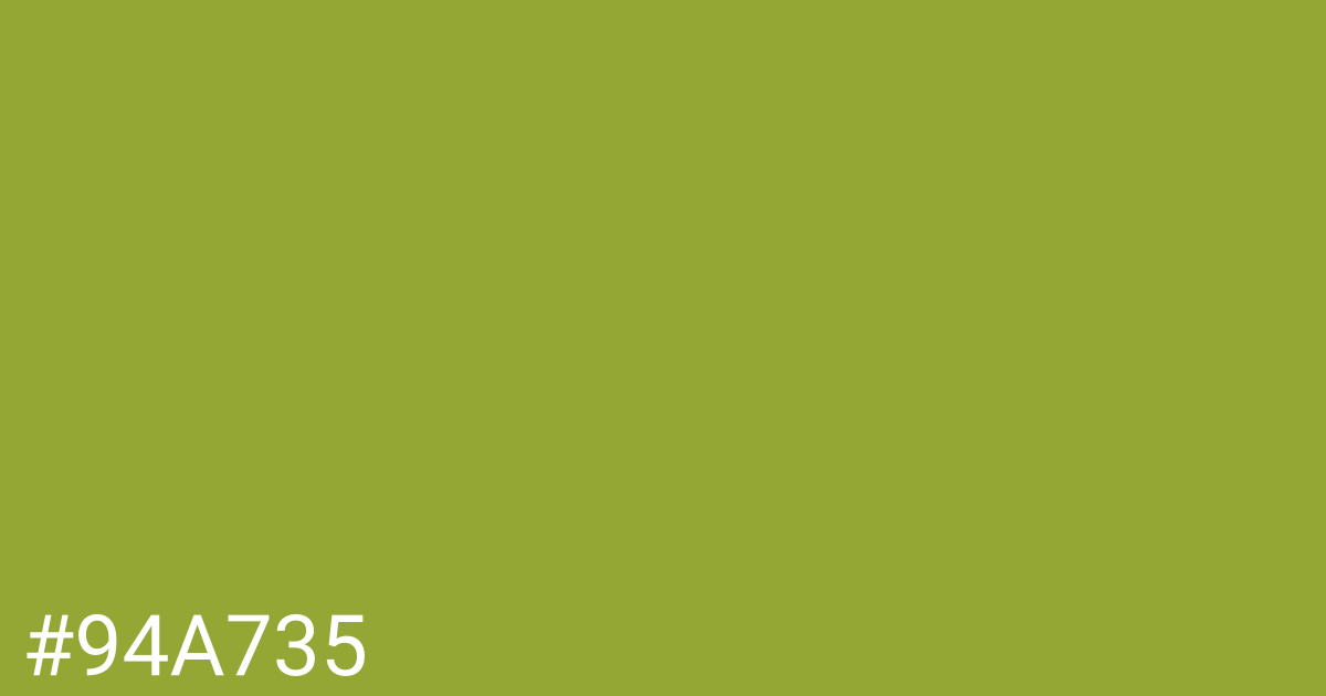 Hex color #94a735 graphic