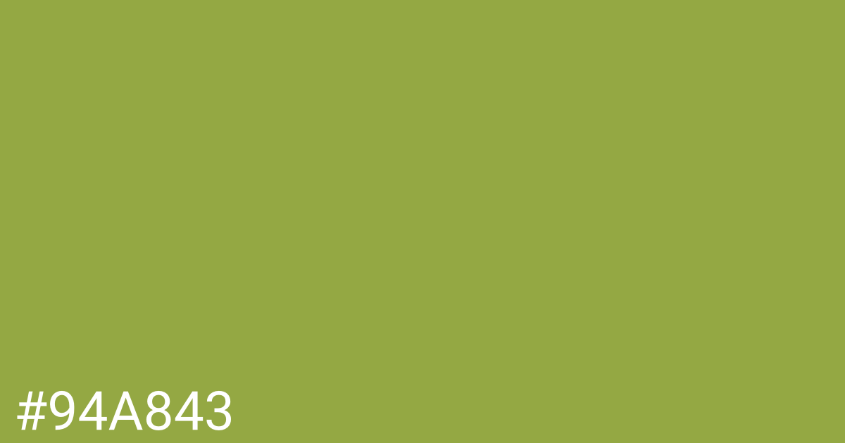 Hex color #94a843 graphic