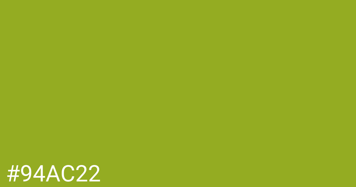 Hex color #94ac22 graphic