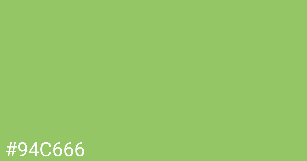 Hex color #94c666 graphic