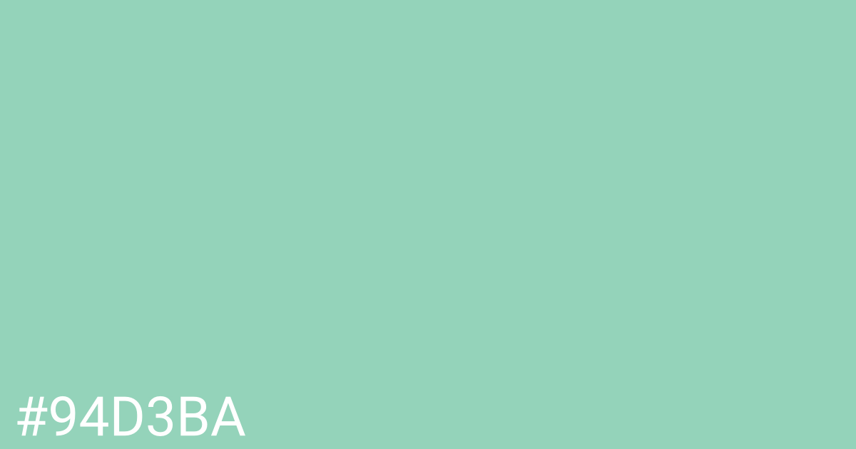 Hex color #94d3ba graphic