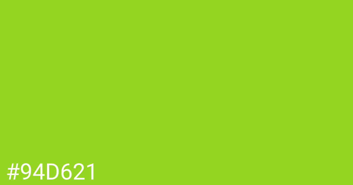 Hex color #94d621 graphic