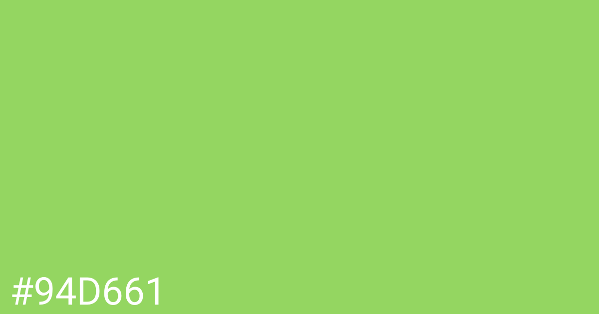 Hex color #94d661 graphic