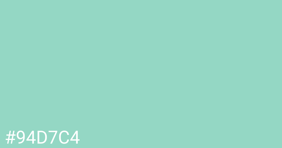 Hex color #94d7c4 graphic