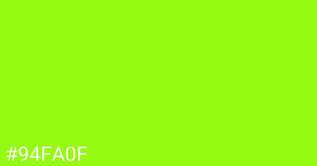 Hex color #94fa0f graphic