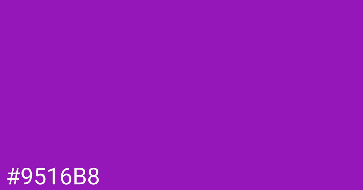 Hex color #9516b8 graphic