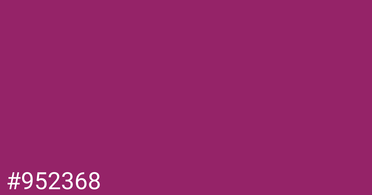 Hex color #952368 graphic