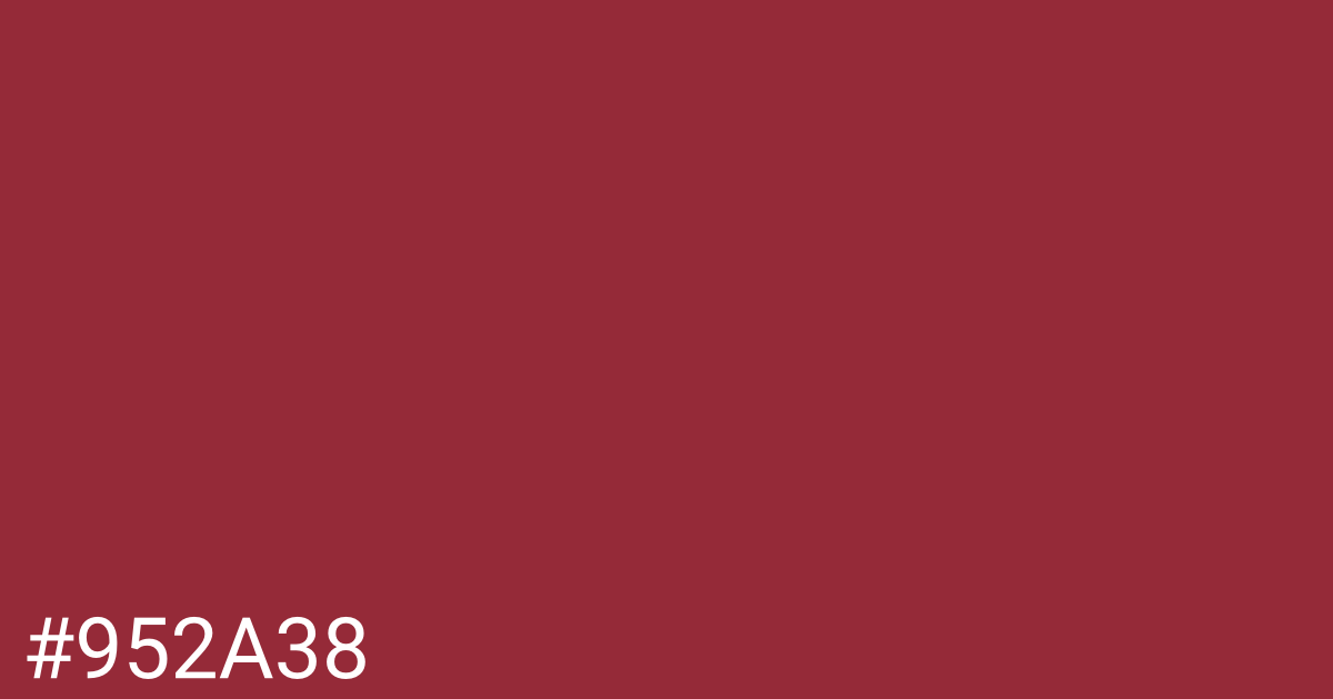 Hex color #952a38 graphic