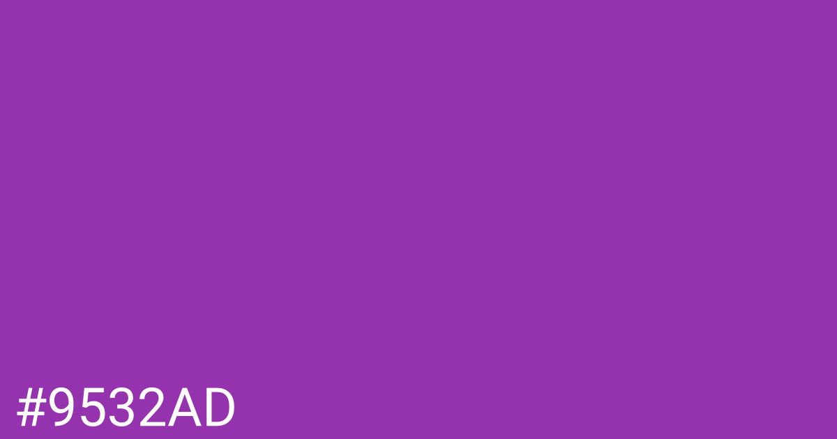 Hex color #9532ad graphic