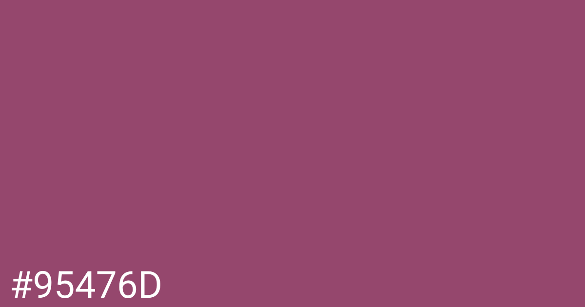Hex color #95476d graphic