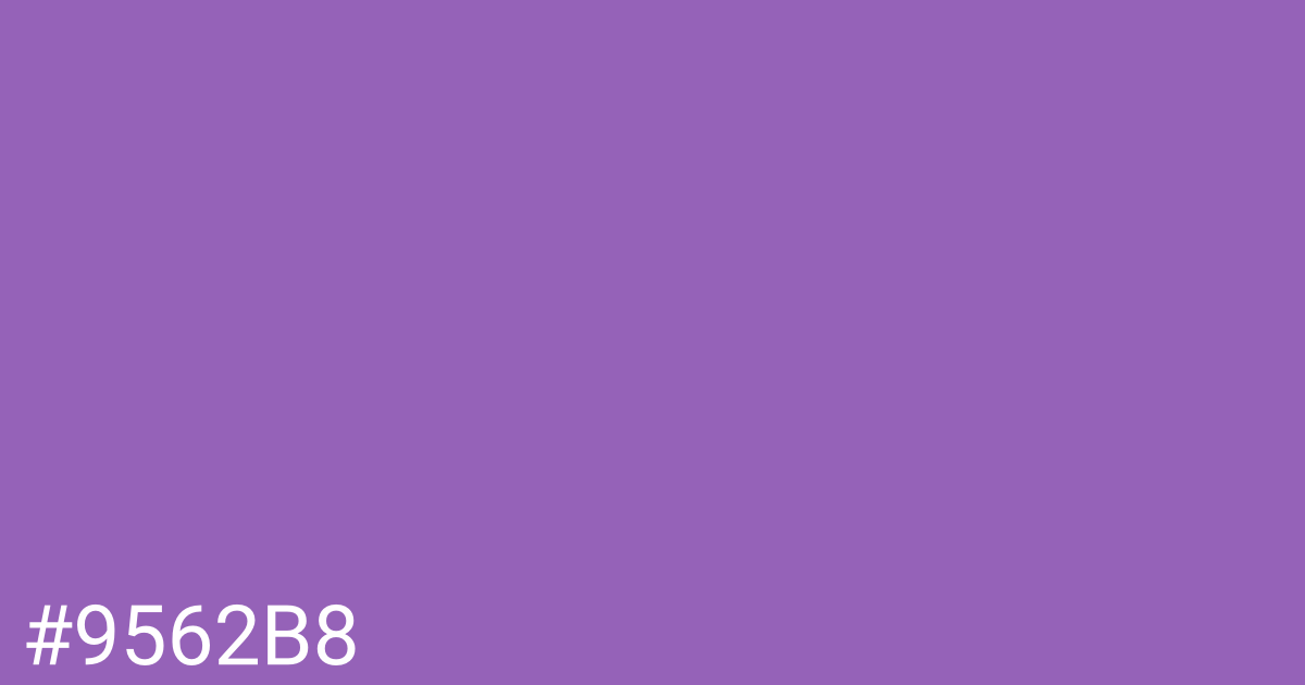 Hex color #9562b8 graphic