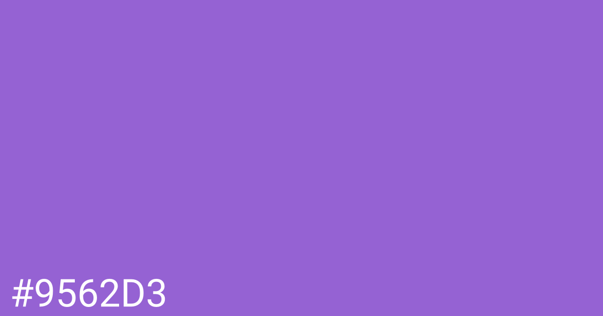 Hex color #9562d3 graphic