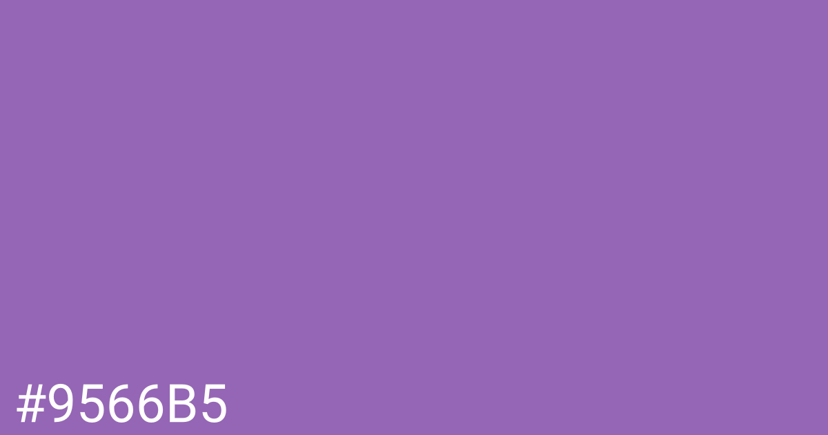 Hex color #9566b5 graphic