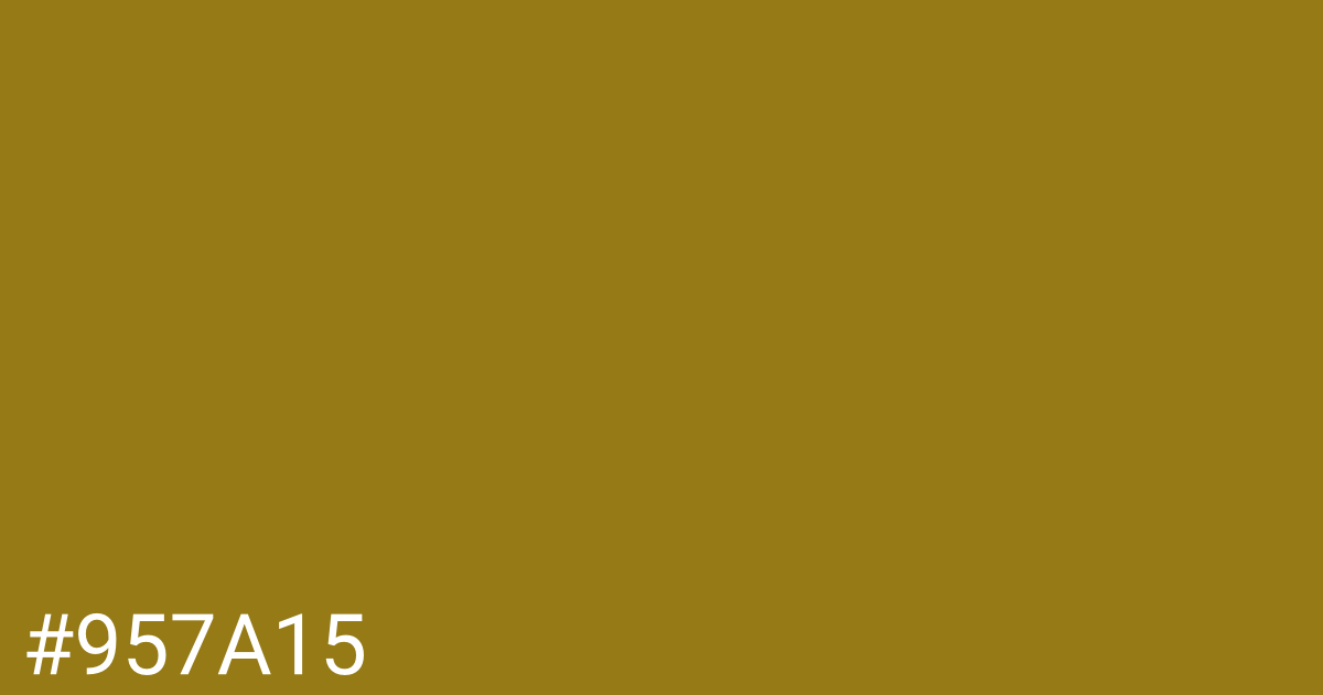 Hex color #957a15 graphic