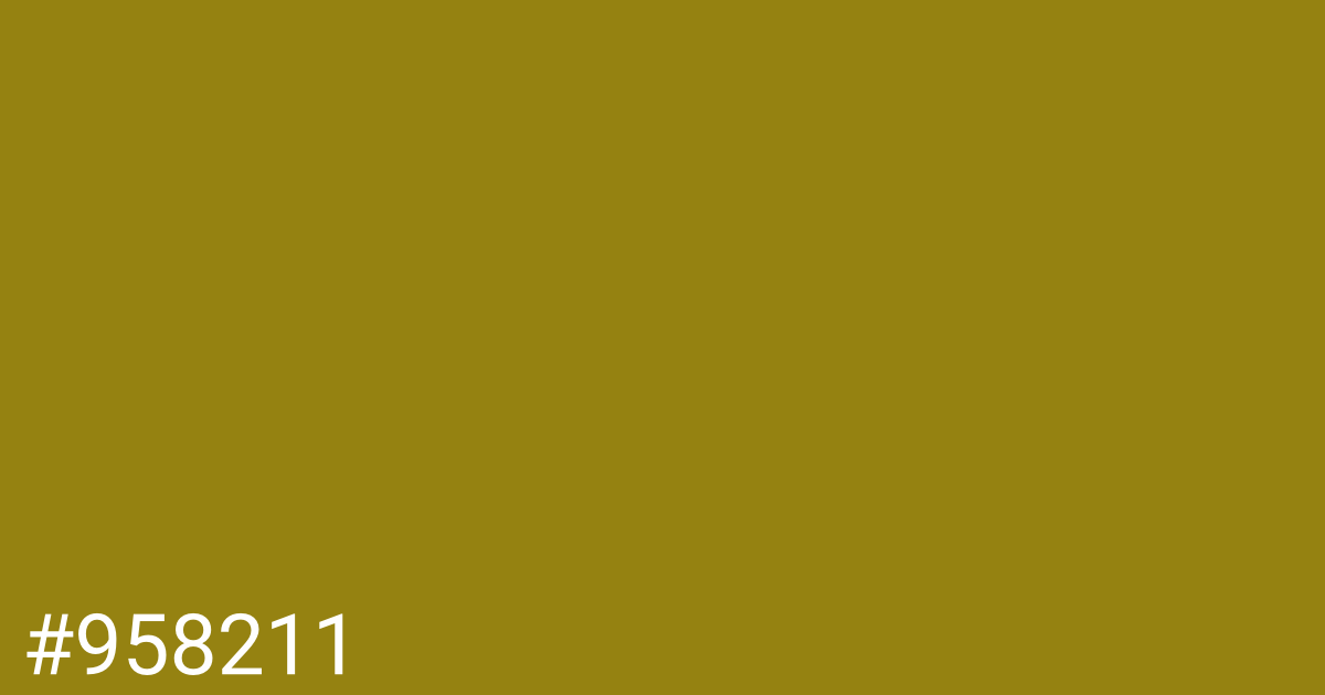 Hex color #958211 graphic