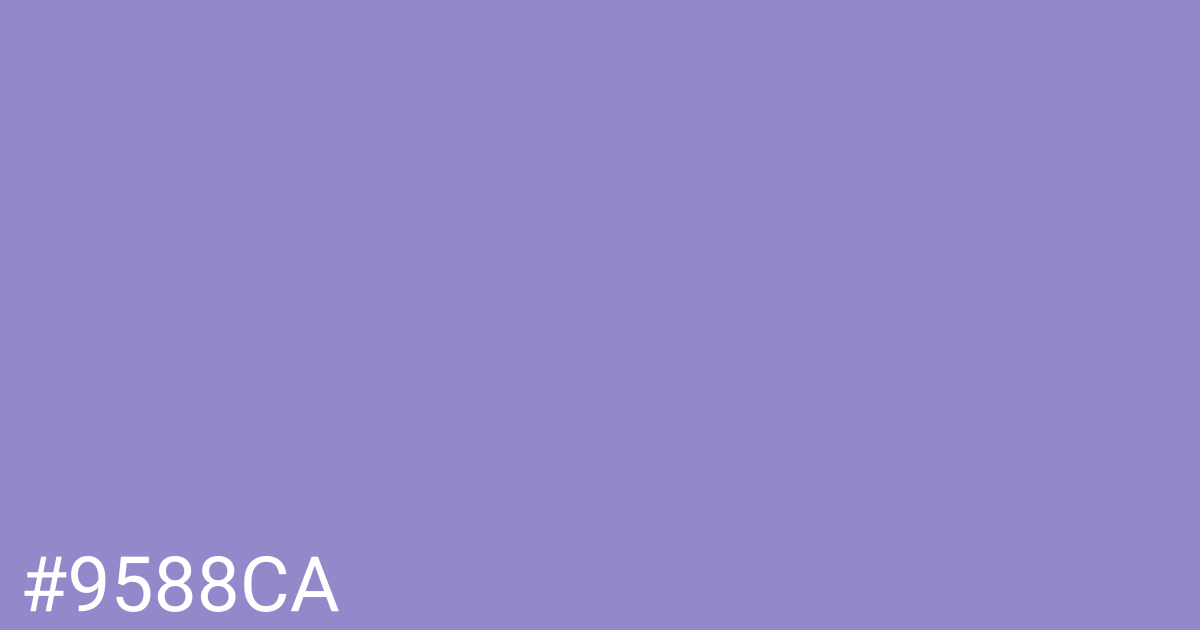 Hex color #9588ca graphic