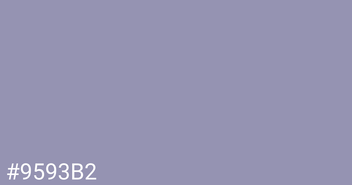 Hex color #9593b2 graphic