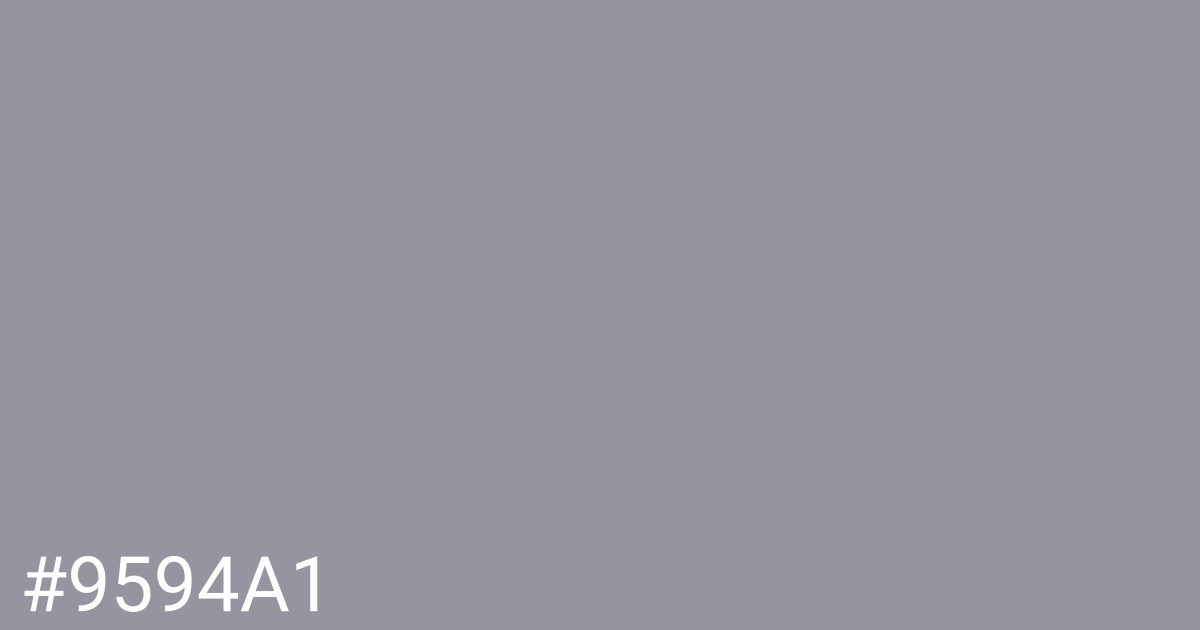 Hex color #9594a1 graphic
