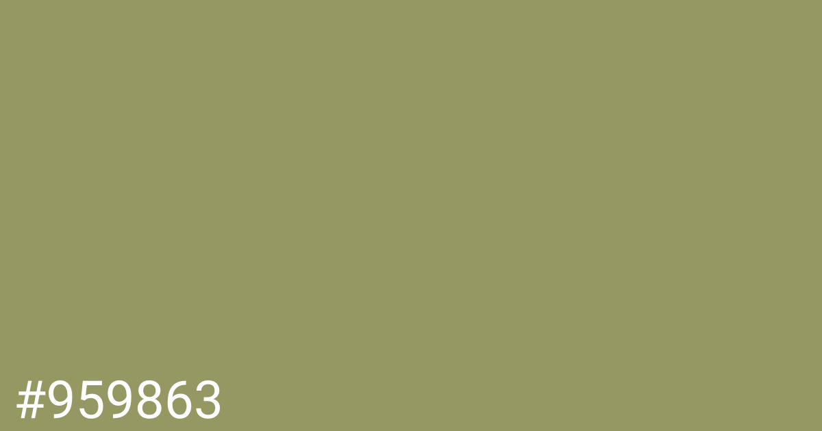 Hex color #959863 graphic