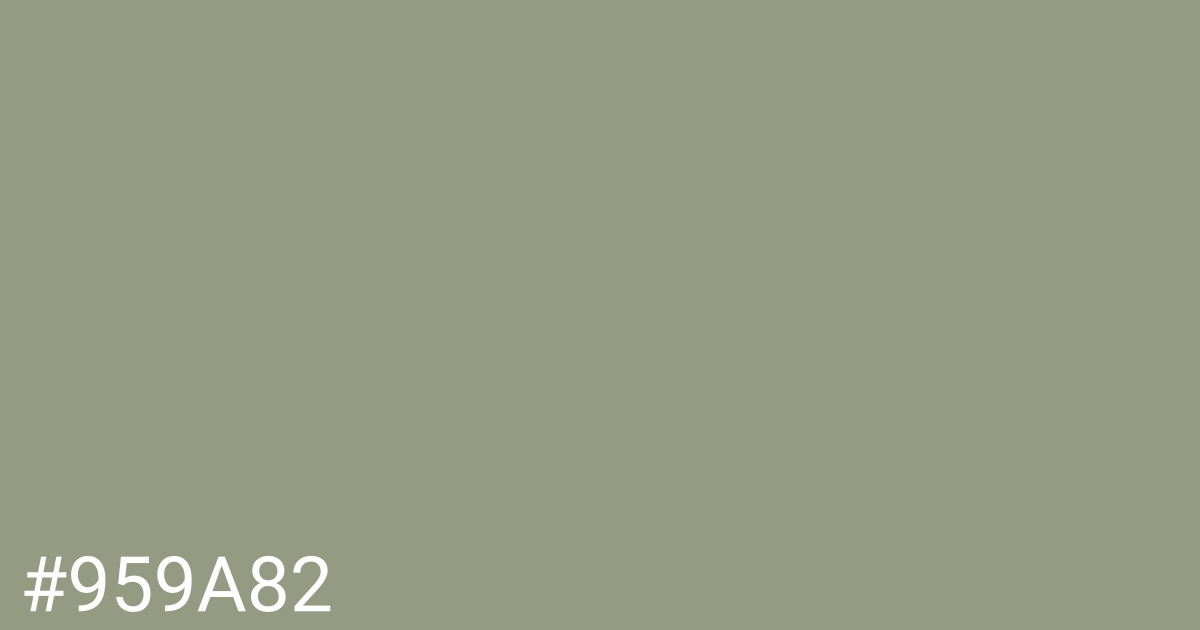 Hex color #959a82 graphic