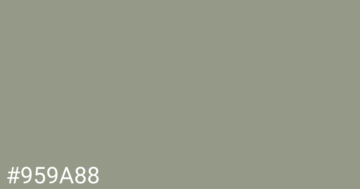 Hex color #959a88 graphic