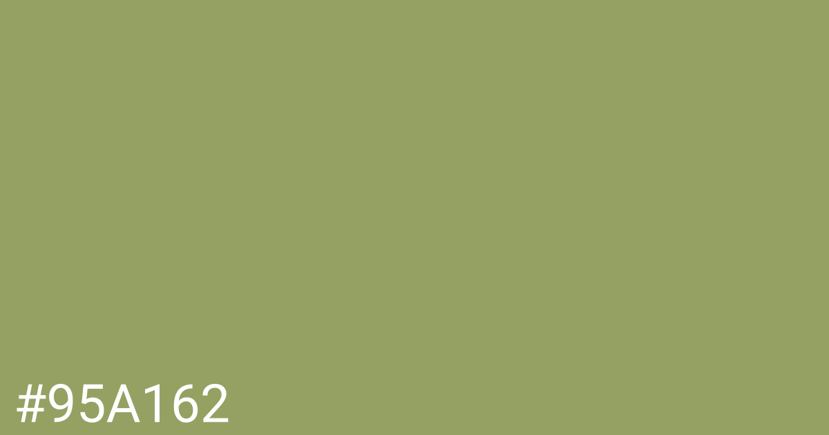 Hex color #95a162 graphic