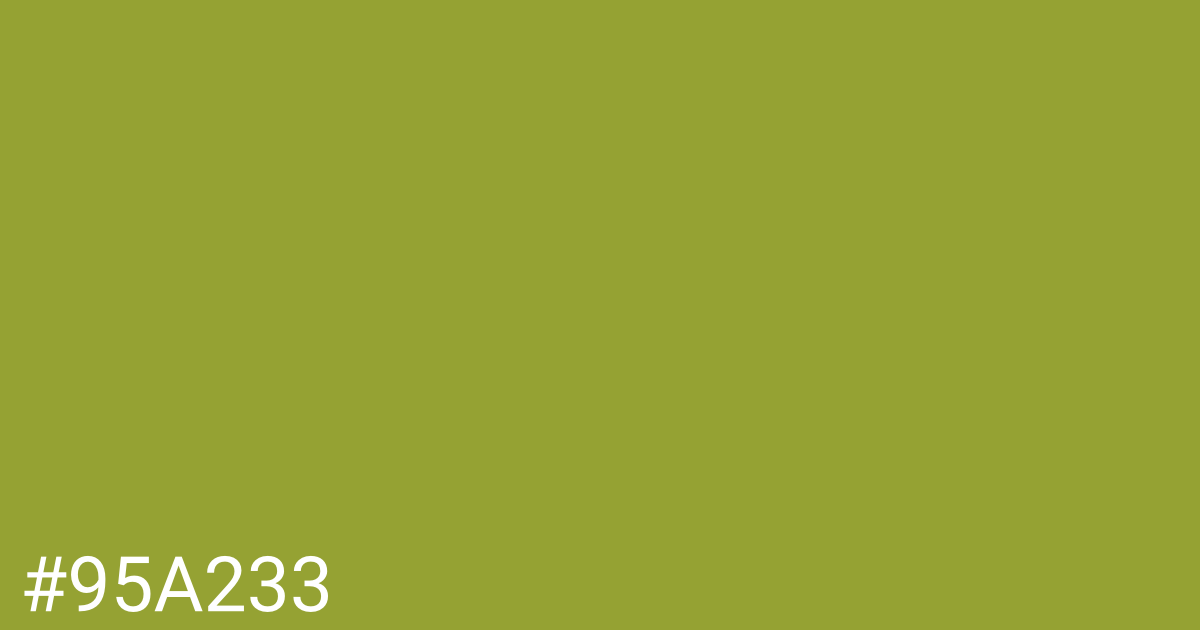 Hex color #95a233 graphic