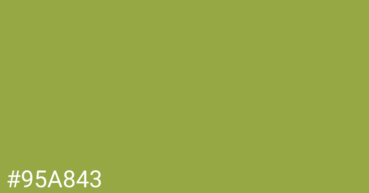 Hex color #95a843 graphic