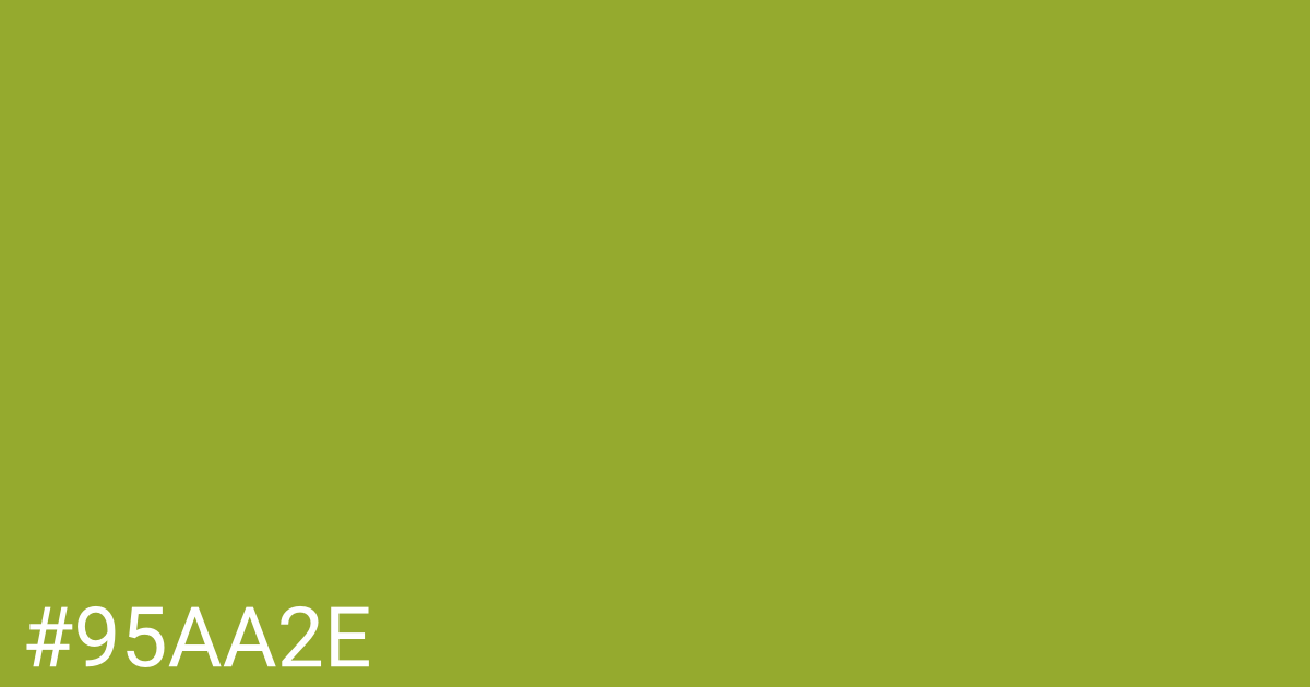 Hex color #95aa2e graphic