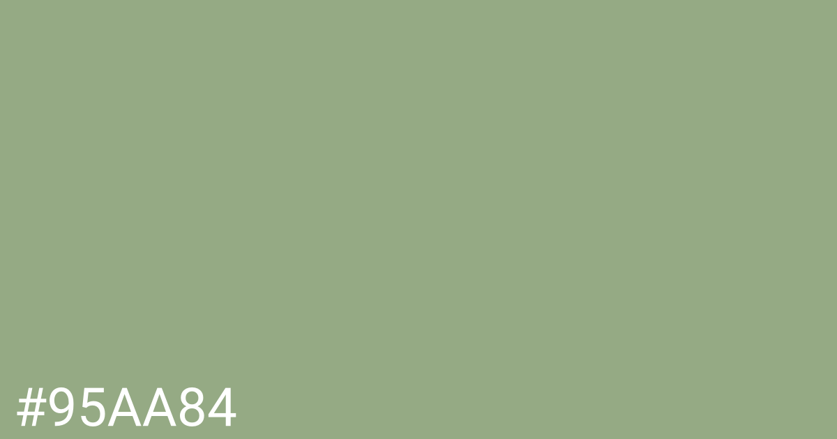 Hex color #95aa84 graphic