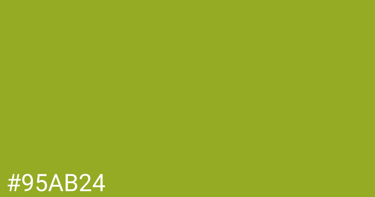 Hex color #95ab24 graphic