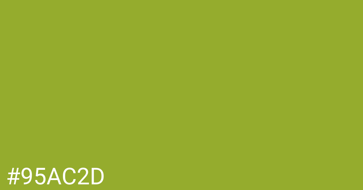 Hex color #95ac2d graphic