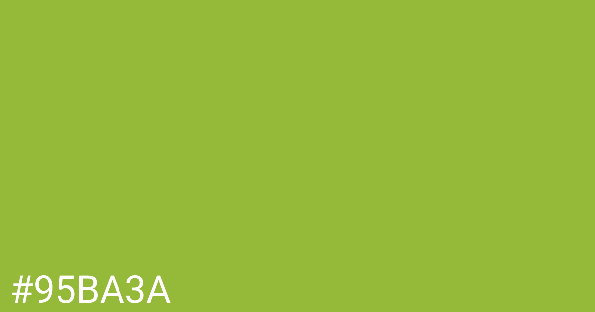 Hex color #95ba3a graphic