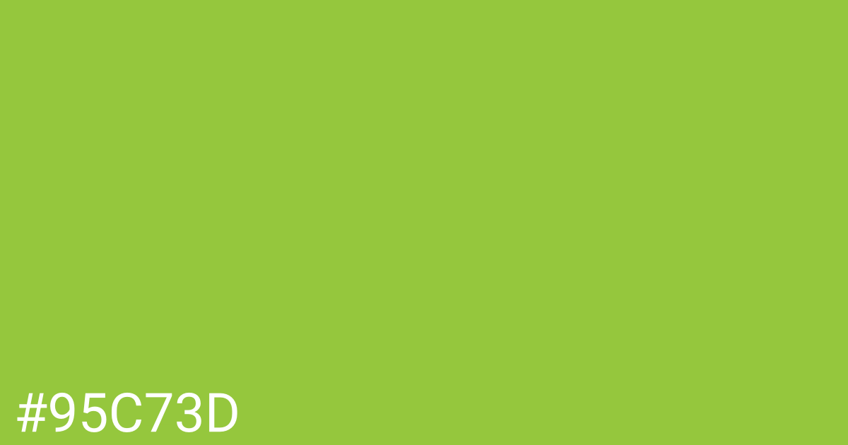 Hex color #95c73d graphic