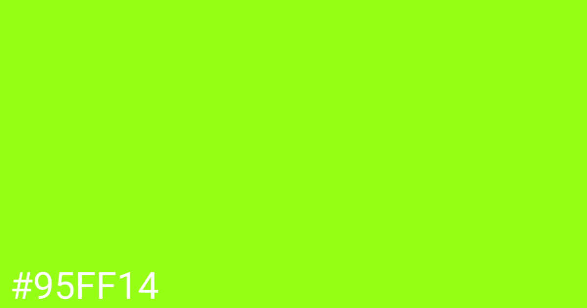 Hex color #95ff14 graphic