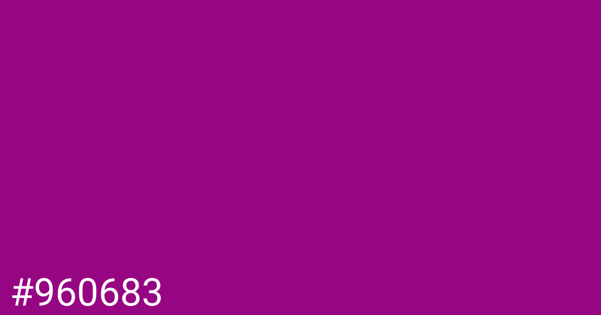 Hex color #960683 graphic