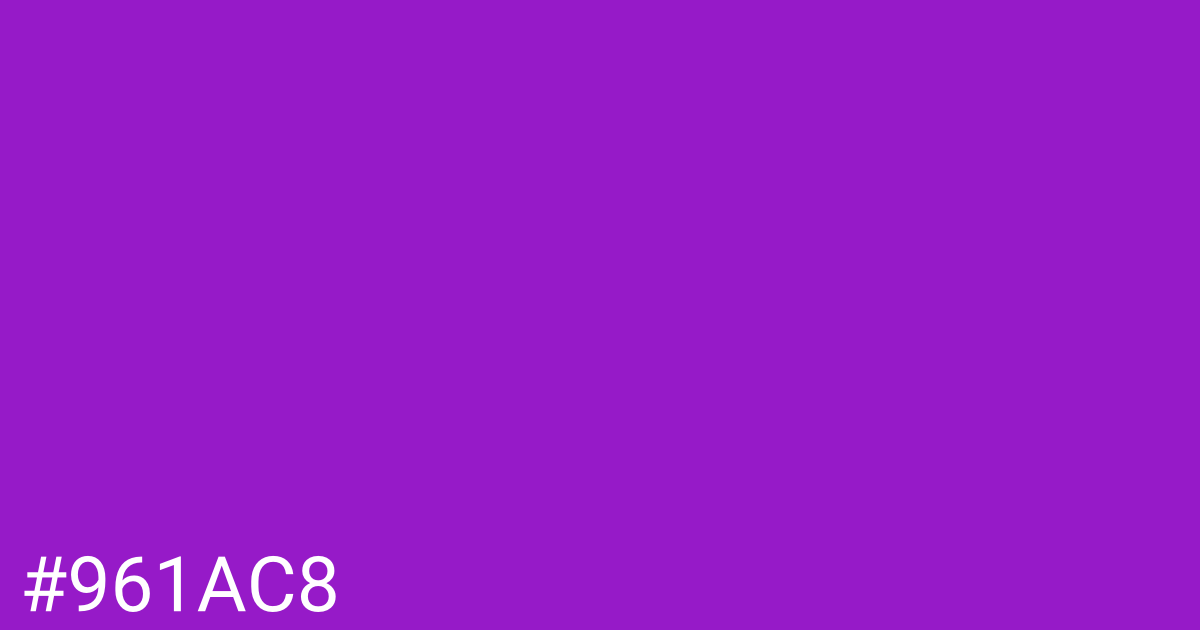 Hex color #961ac8 graphic