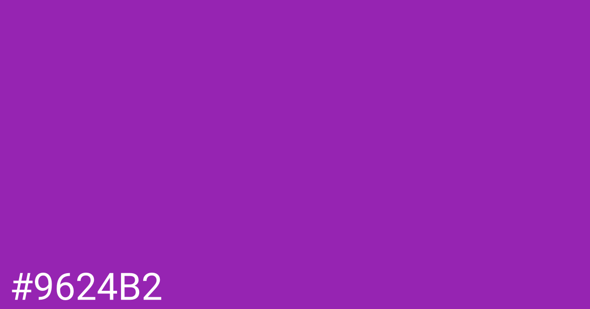 Hex color #9624b2 graphic