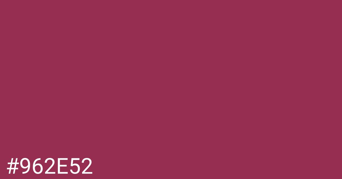 Hex color #962e52 graphic