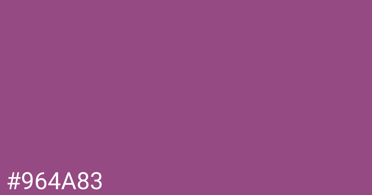 Hex color #964a83 graphic