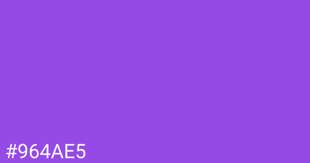 Hex color #964ae5 graphic