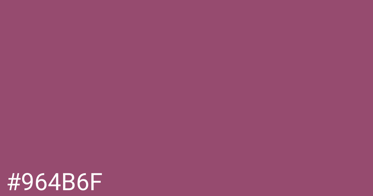 Hex color #964b6f graphic