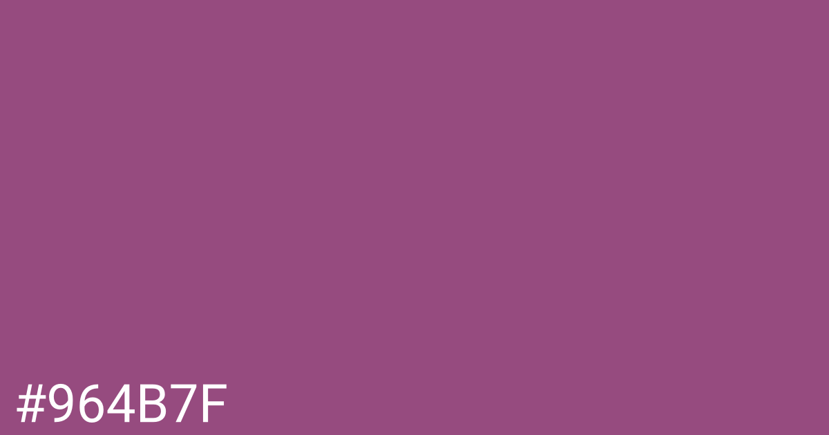 Hex color #964b7f graphic