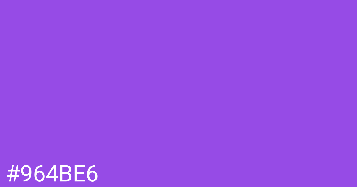 Hex color #964be6 graphic