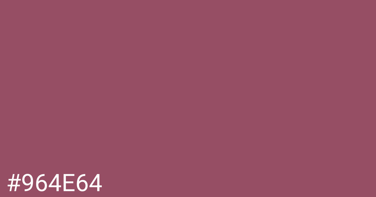 Hex color #964e64 graphic