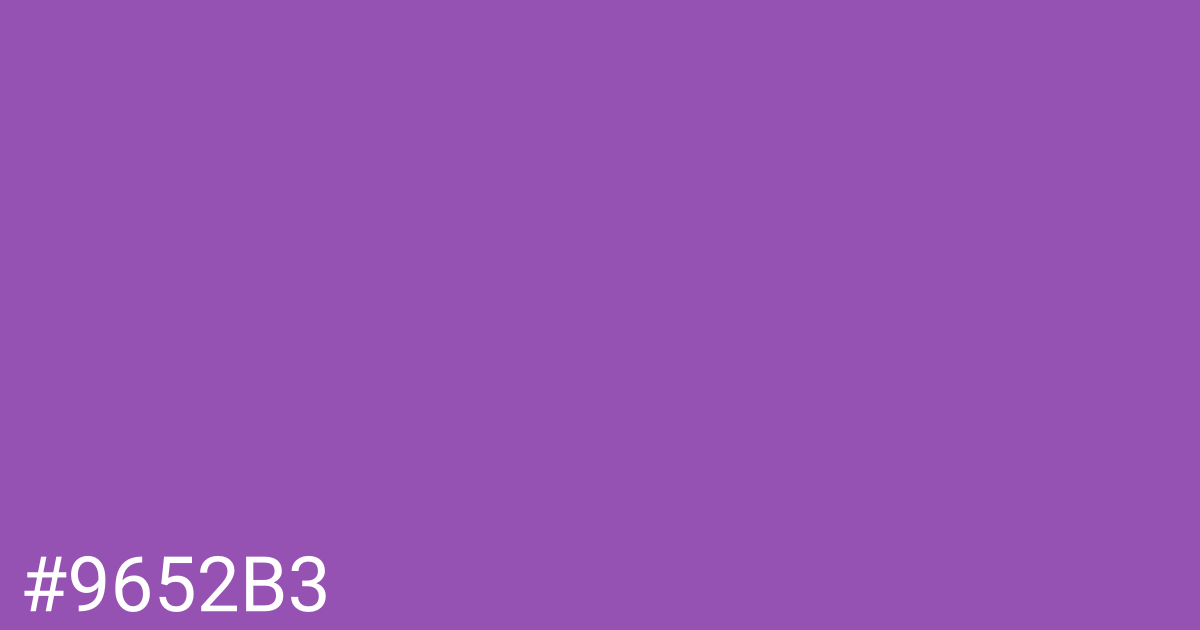 Hex color #9652b3 graphic